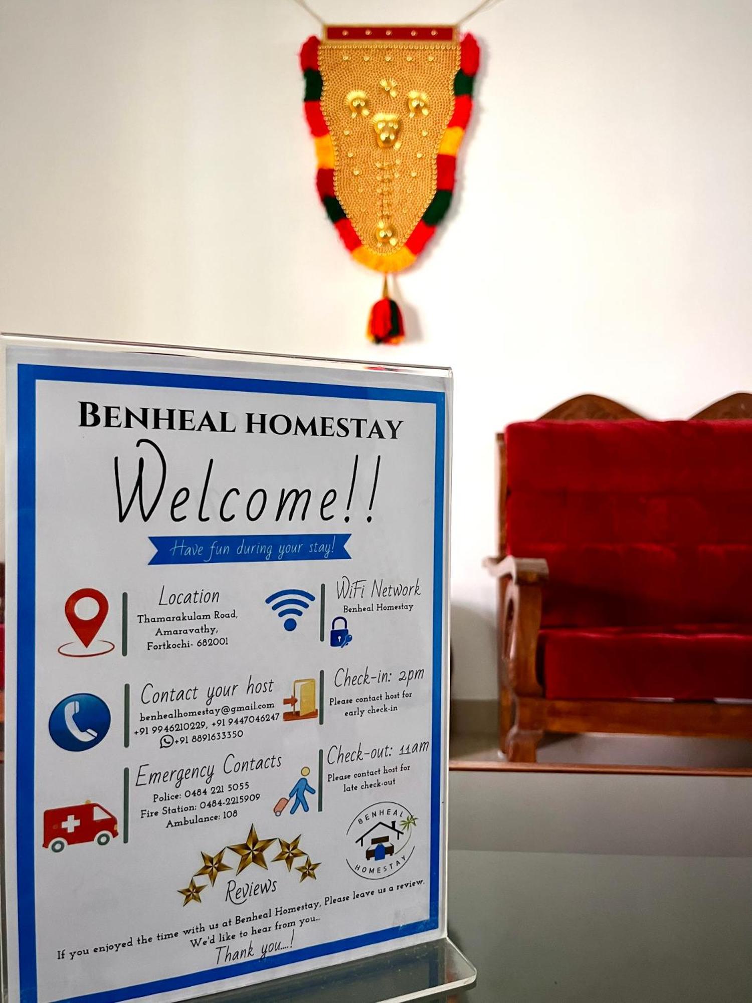 Benheal Homestay Kochi ภายนอก รูปภาพ